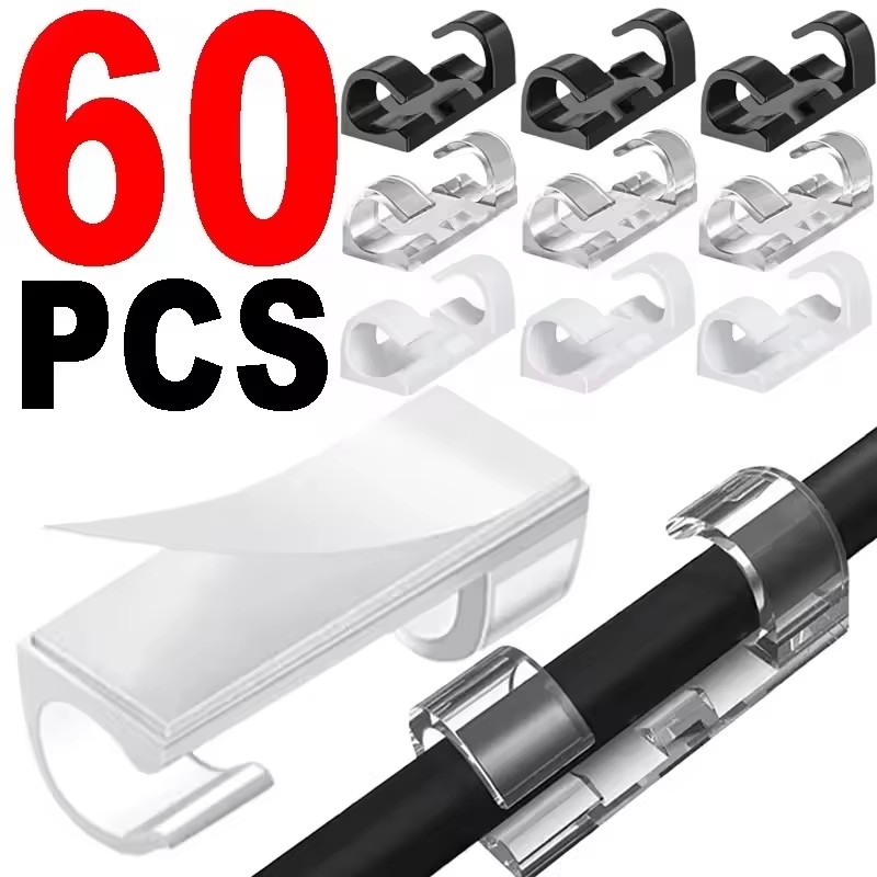 Cable Organizer - منظم مشابك الكابلات، حامل أسلاك معلق،