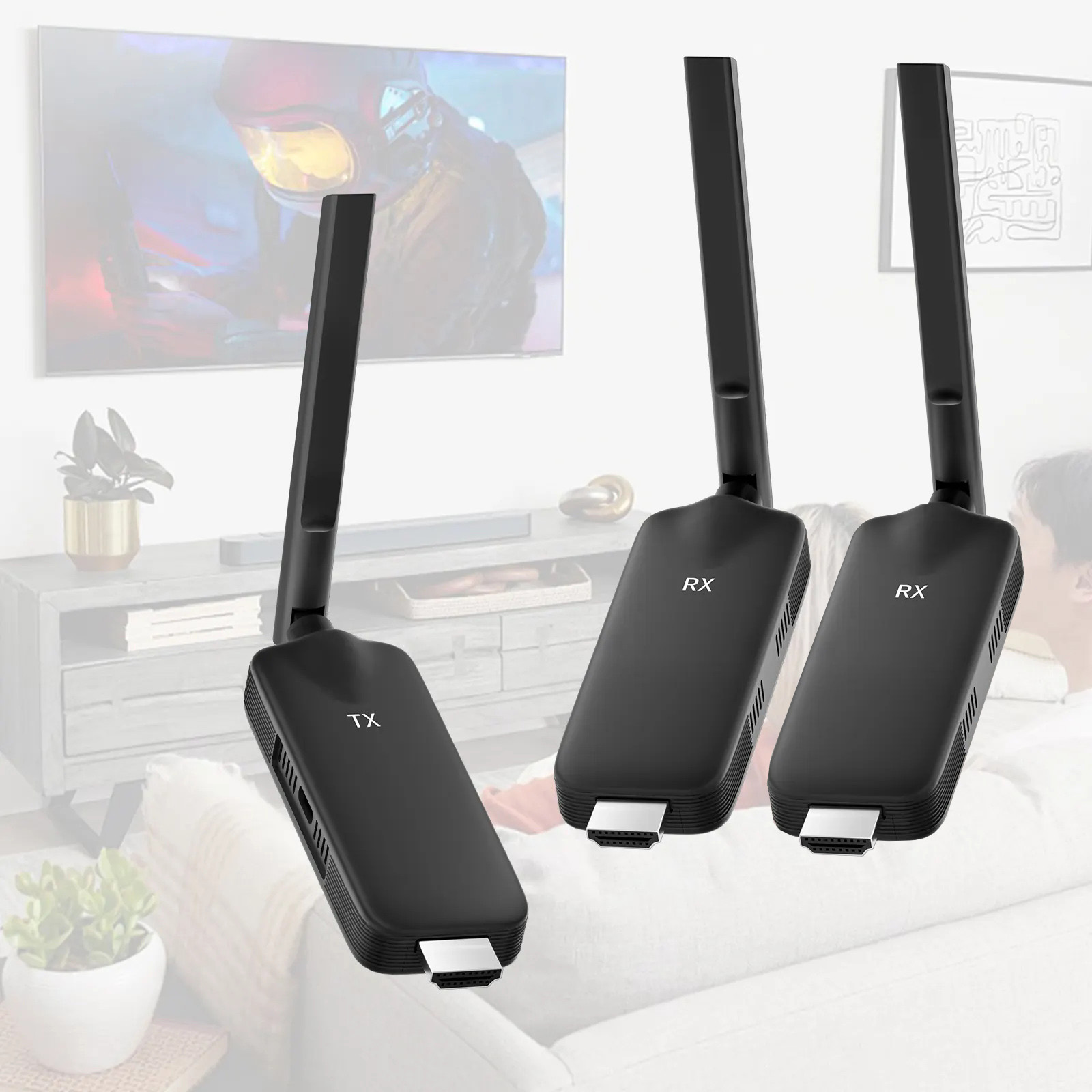 Hdmi Adapter - 50 متر لاسلكي HDMI جهاز ريسيفر