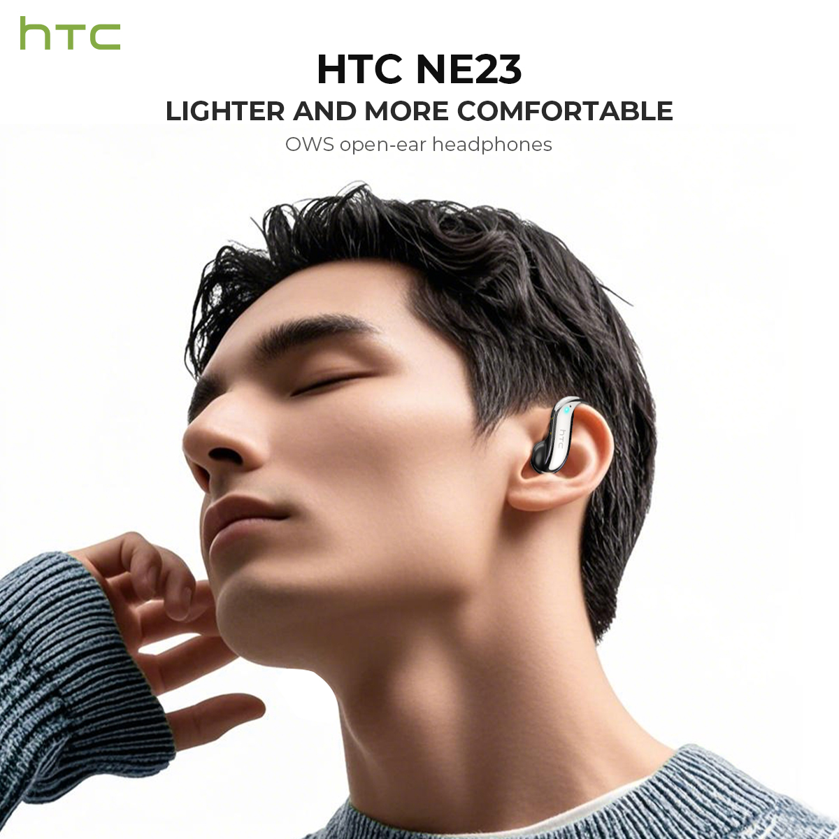 سماعات بلوتوث مفتوحة الأذن HTC - مراجعة Headphones Wireless وسعره