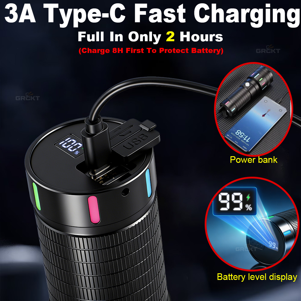 مصباح LED قوي للغاية بقوة 8000 - مراجعة Power Bank وسعره