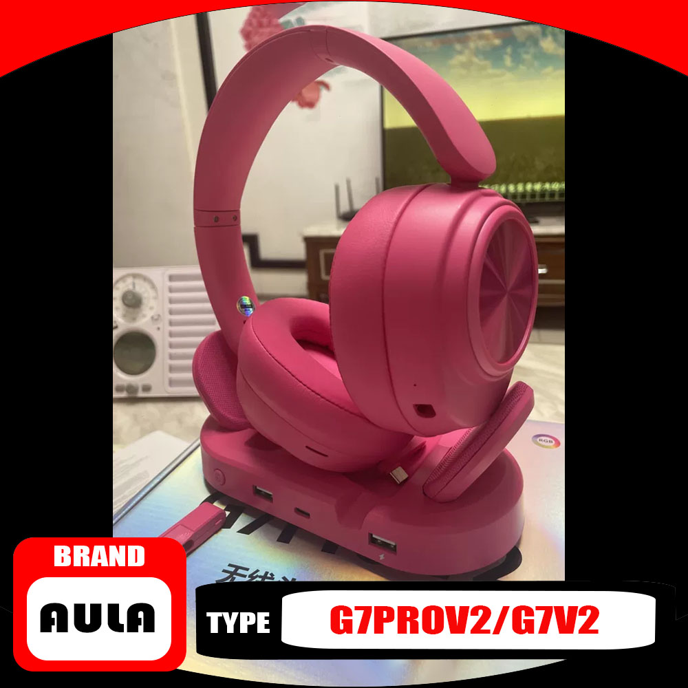 سماعات رأس AULA G7 Pro V2، تصم - مراجعة Headphones Wireless وسعره