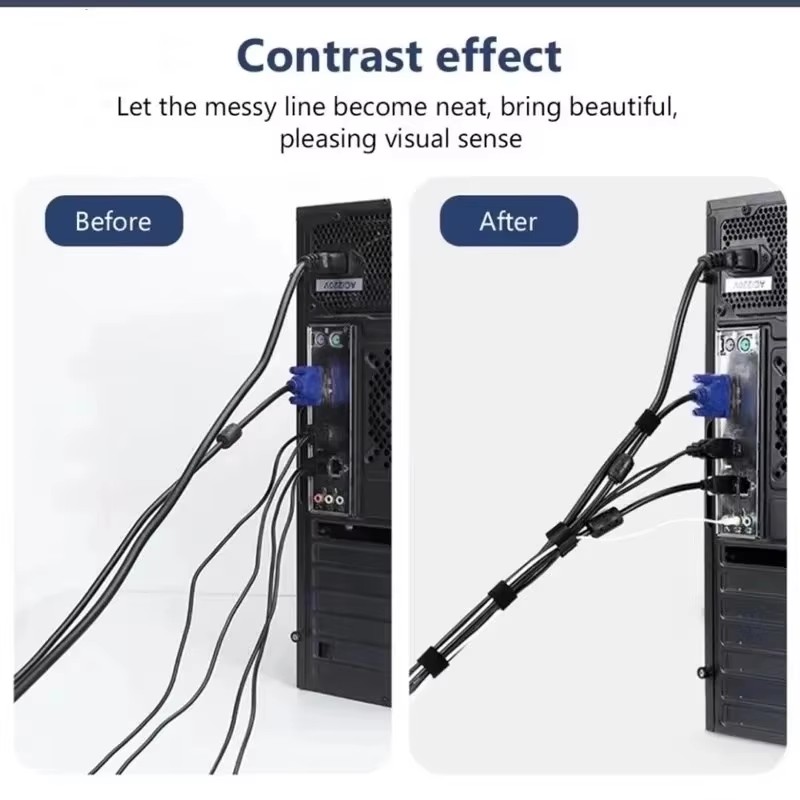 منظم كابلات 1/5M، شريط لف الكا - مراجعة Cable Organizer وسعره