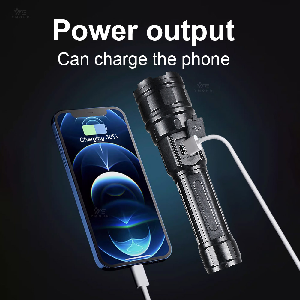 مصباح يدوي ليزر أبيض عالي القو - مراجعة Power Bank وسعره